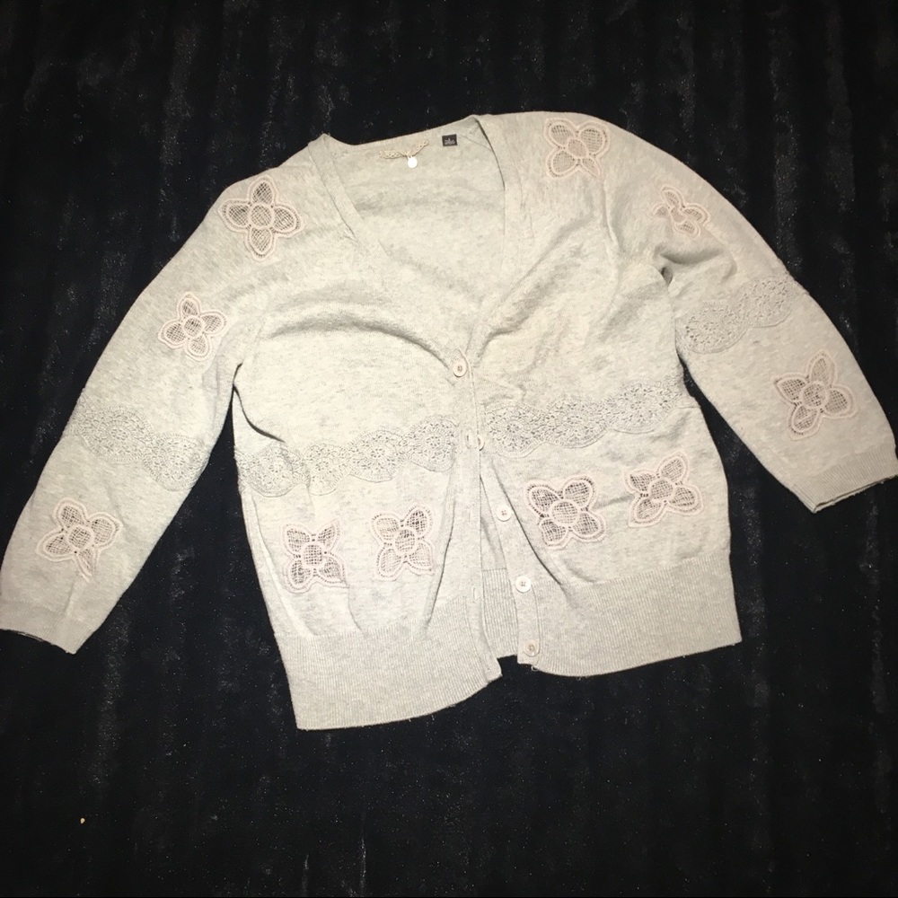 Gray Anthropologie cardigan